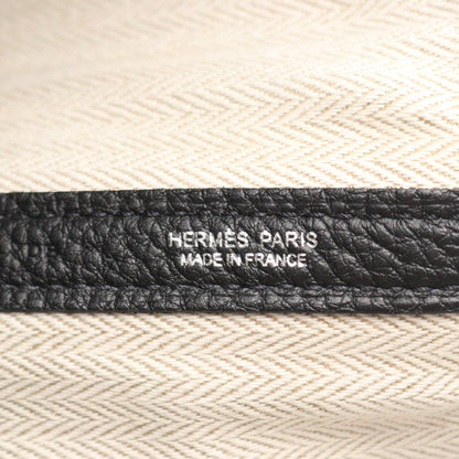 ガーデンパーティPM ハンドバッグ トートバッグ ネゴンダ ブラック シルバー金具 Y刻印 エルメス バッグ HERMES