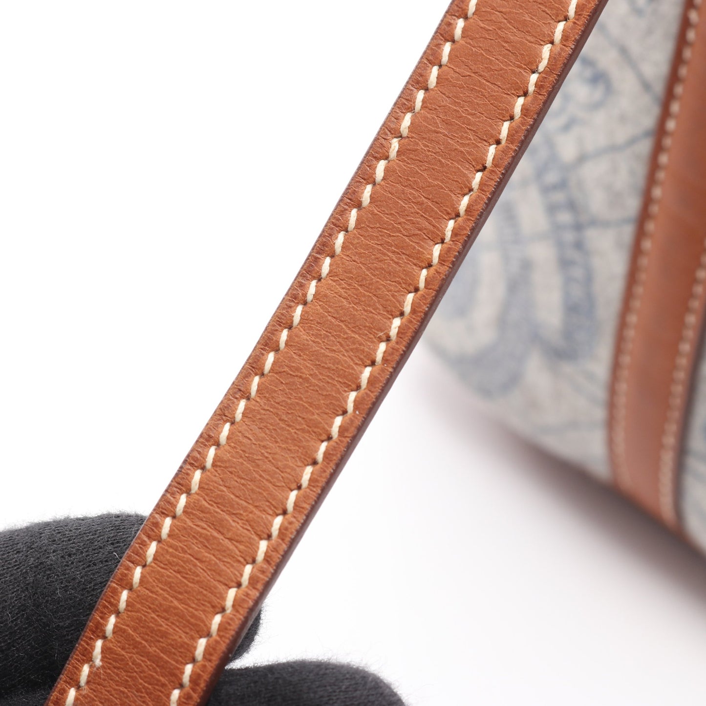 ピコタンPM フォーブ ハンドバッグ フェルト ヴォースイフト グレー ブラウン シルバー金具 □L刻印 エルメス バッグ HERMES