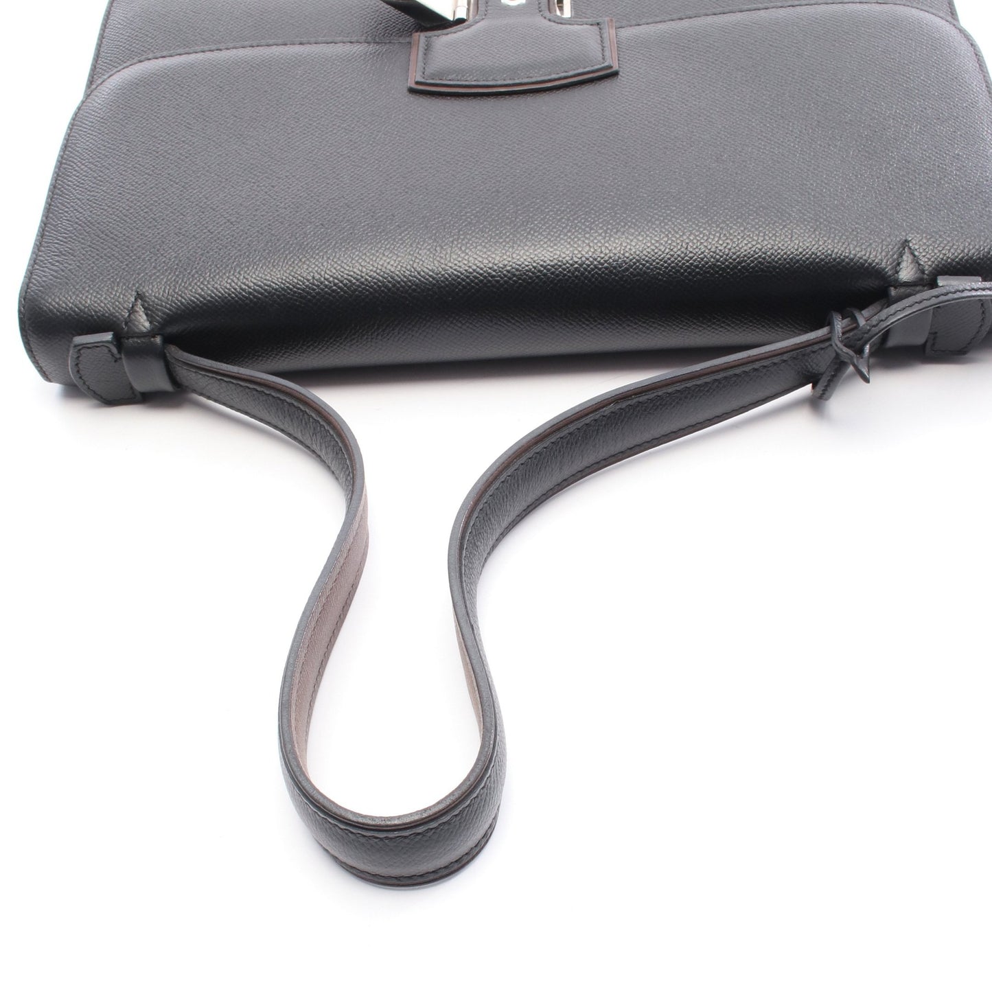 イリコエラン32 ワンショルダーバッグ ヴォーエプソン ブラック シルバー金具 □O刻印 エルメス バッグ HERMES