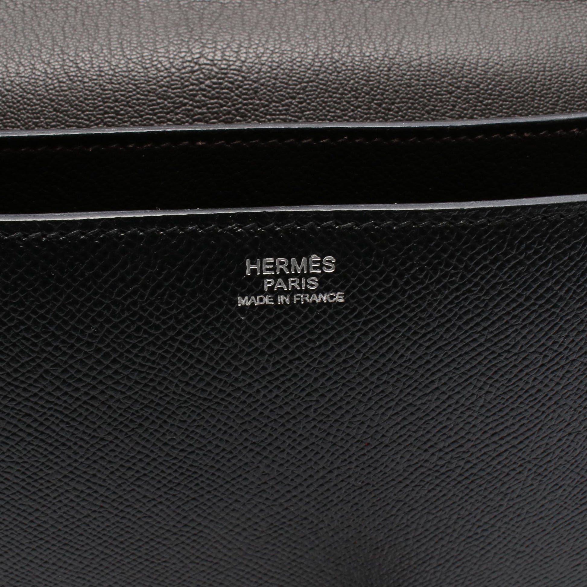 イリコエラン32 ワンショルダーバッグ ヴォーエプソン ブラック シルバー金具 □O刻印 エルメス バッグ HERMES