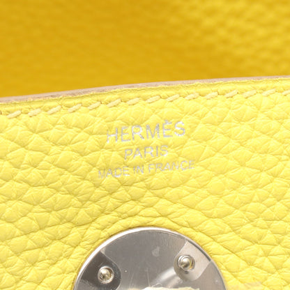 リンディ26 ライム ショルダーバッグ トリヨンクレマンス イエロー シルバー金具 Y刻印 エルメス バッグ HERMES