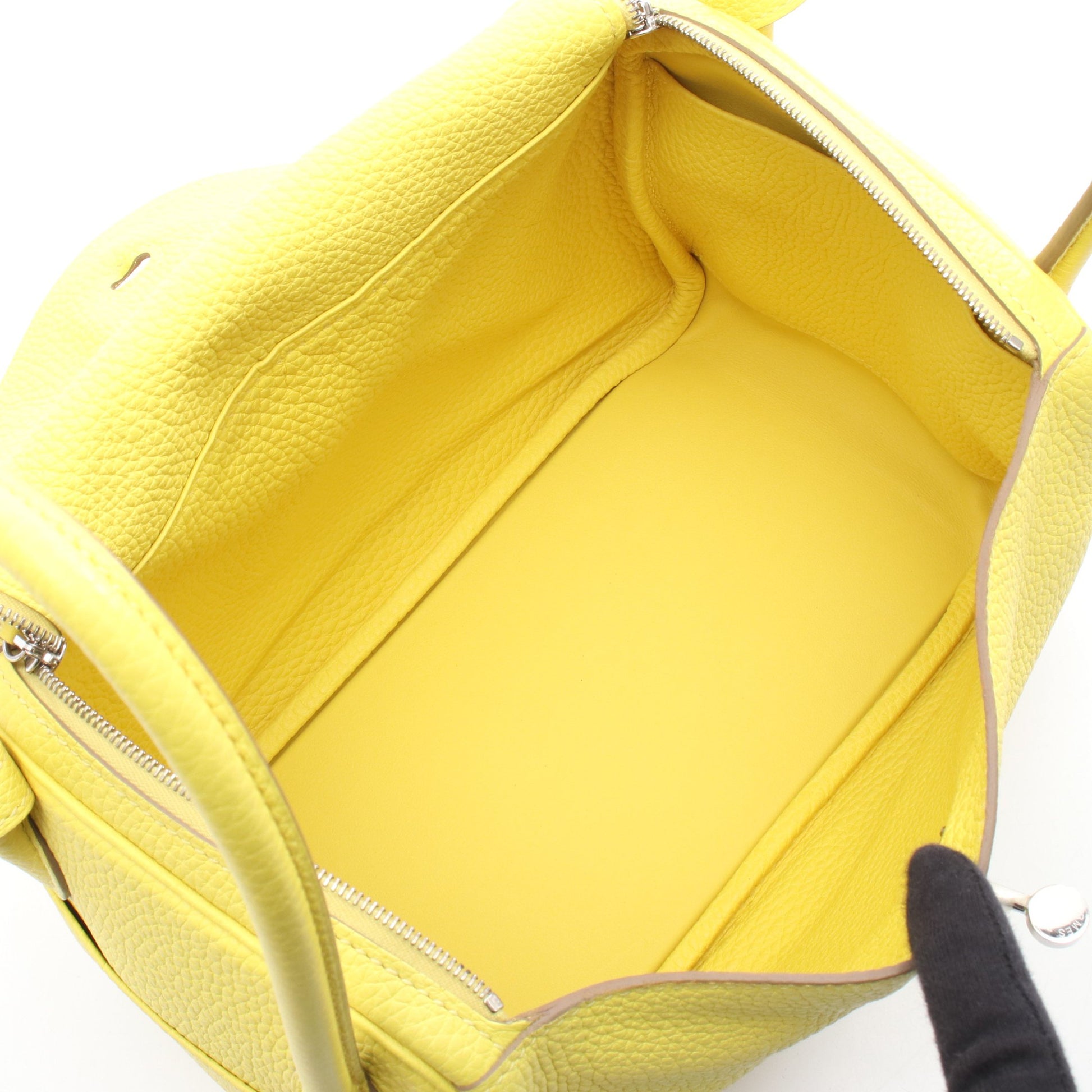 リンディ26 ライム ショルダーバッグ トリヨンクレマンス イエロー シルバー金具 Y刻印 エルメス バッグ HERMES