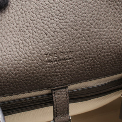 SOFT MARGAUX 15 マルゴー ハンドバッグ レザー グレーブラウン ザロウ バッグ THE ROW
