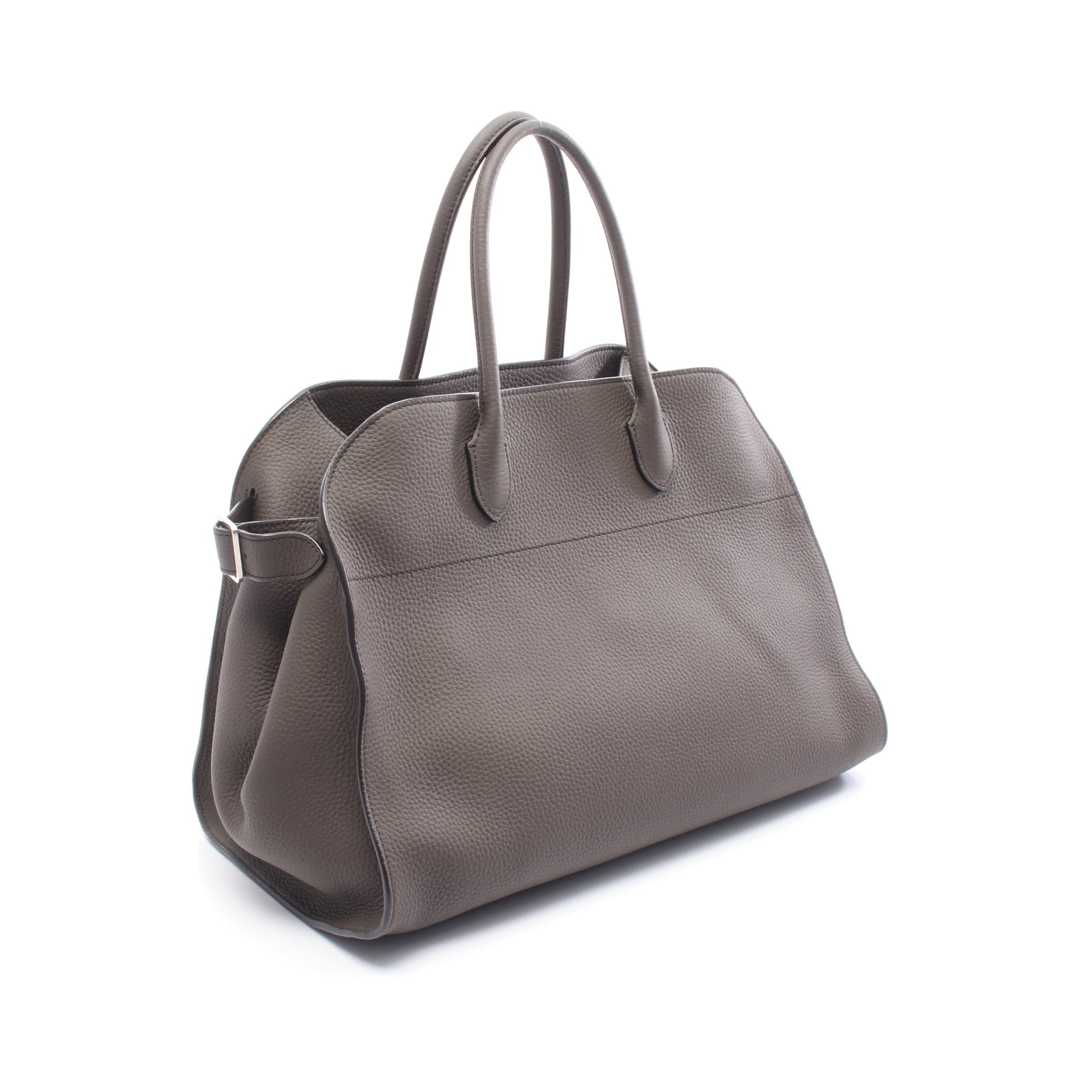 SOFT MARGAUX 15 マルゴー ハンドバッグ レザー グレーブラウン ザロウ