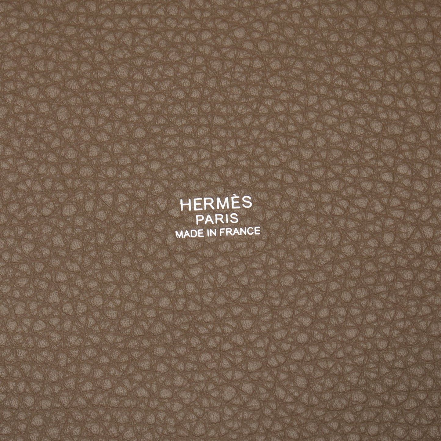 ピコタンロックMM エトゥープ ハンドバッグ トリヨンクレマンス グレーブラウン シルバー金具 K刻印 エルメス バッグ HERMES