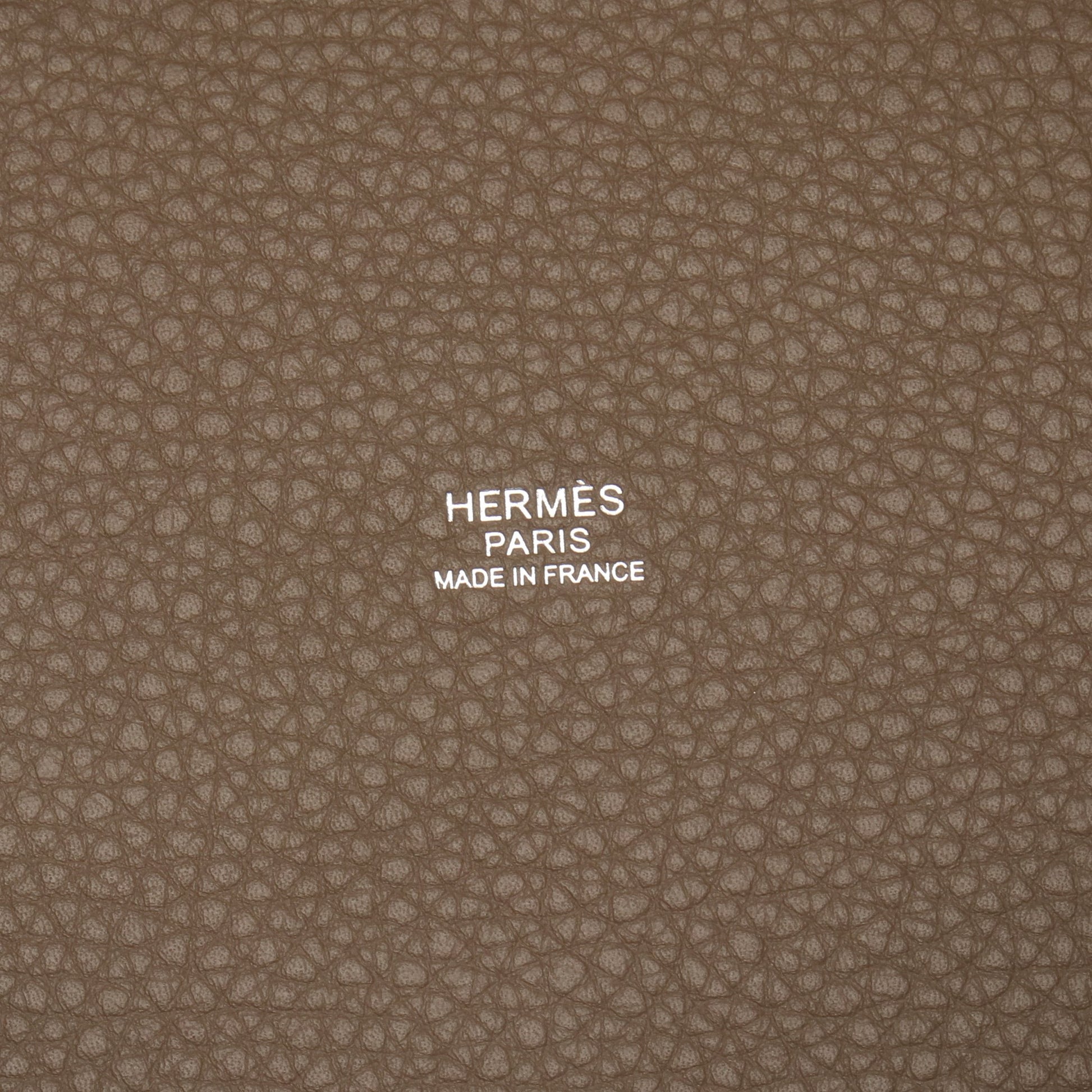 ピコタンロックMM エトゥープ ハンドバッグ トリヨンクレマンス グレーブラウン シルバー金具 K刻印 エルメス バッグ HERMES