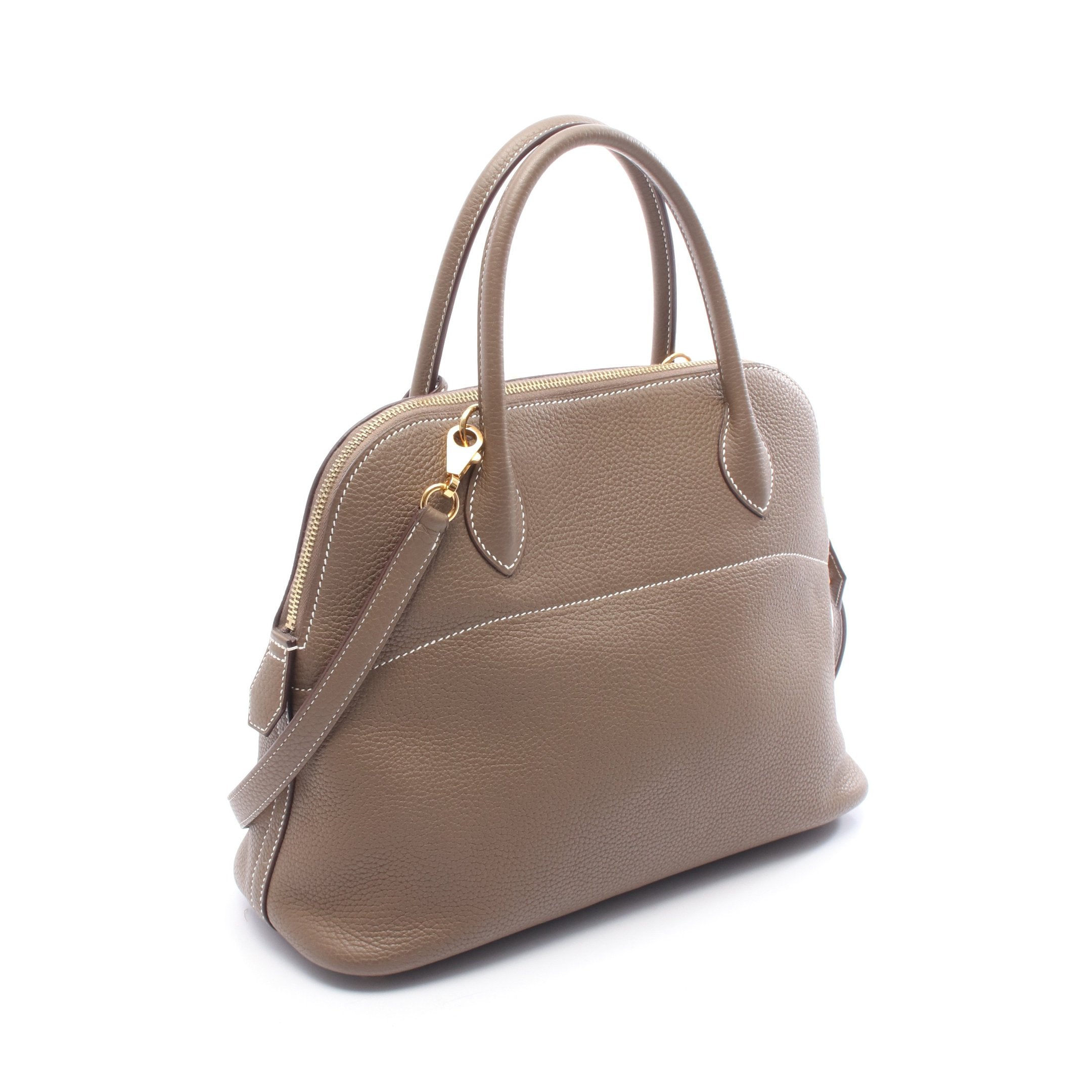 ボリード31 ハンドバッグ トリヨンクレマンス グレーブラウン ゴールド