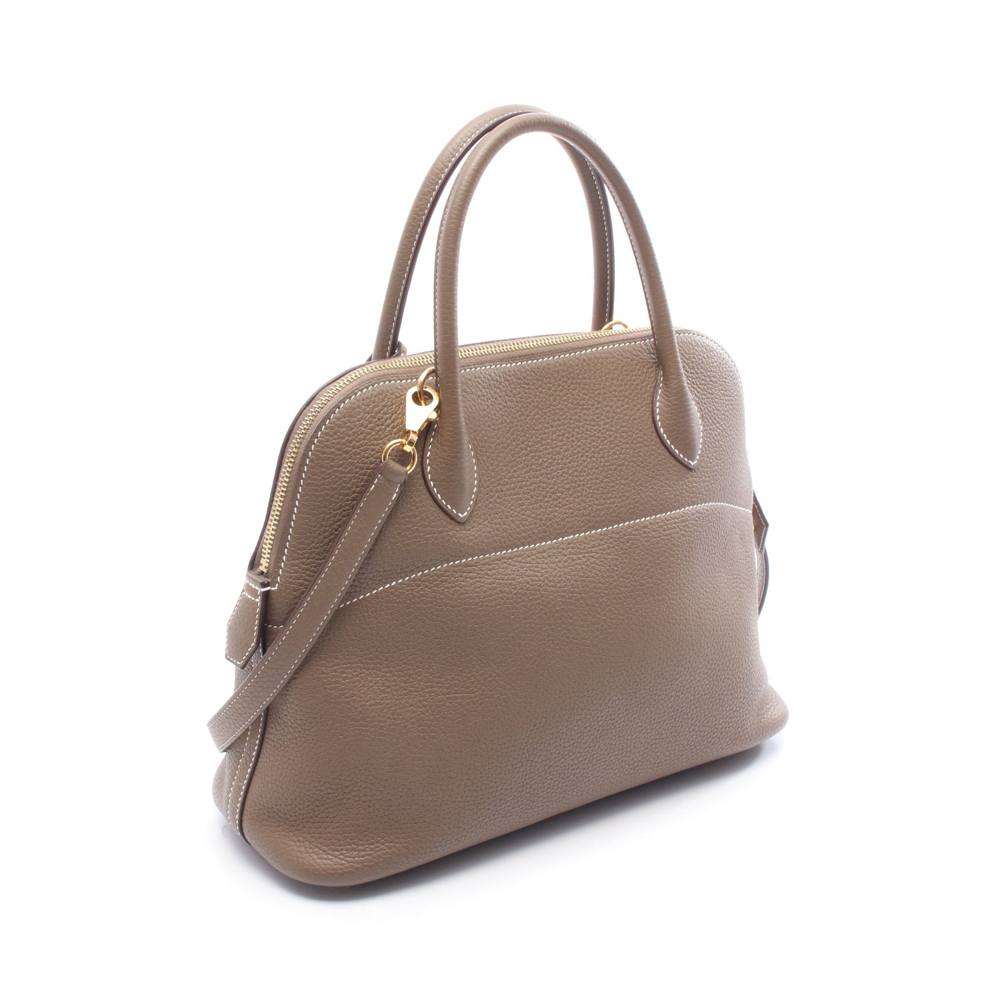 ボリード31 ハンドバッグ トリヨンクレマンス グレーブラウン ゴールド金具 2WAY D刻印 エルメス バッグ HERMES