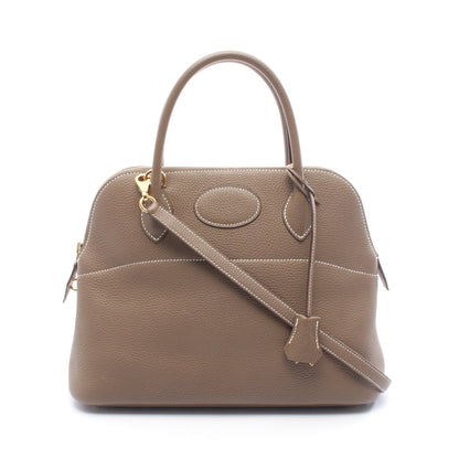 ボリード31 ハンドバッグ トリヨンクレマンス グレーブラウン ゴールド金具 2WAY D刻印 エルメス バッグ HERMES
