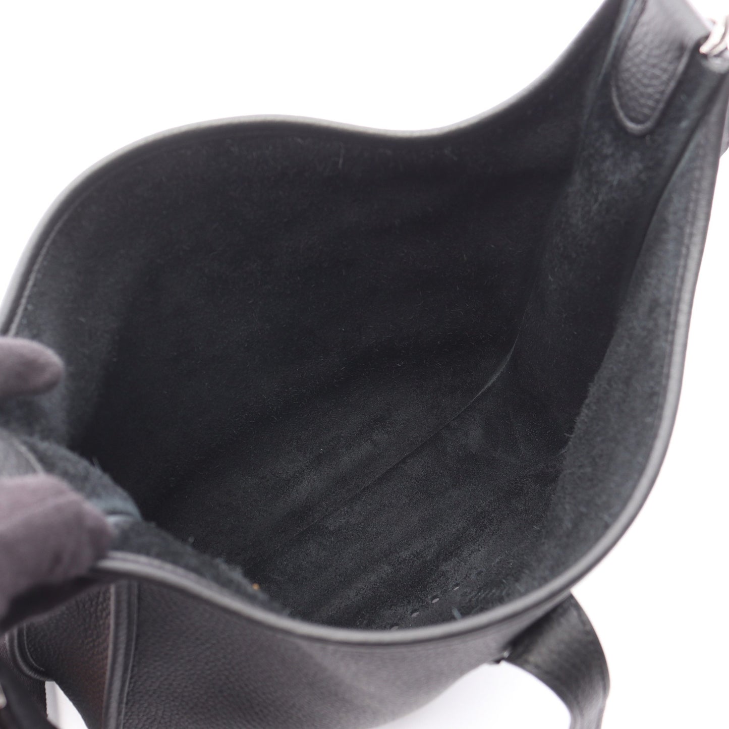 エヴリン 3 トロワ PM ショルダーバッグ トリヨンクレマンス ブラック シルバー金具 W刻印 エルメス バッグ HERMES