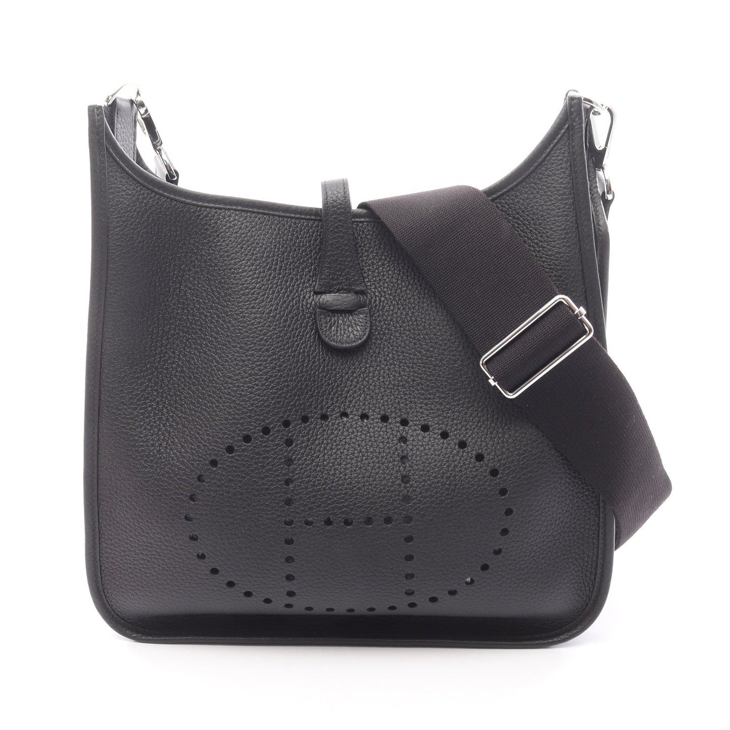 エヴリン 3 トロワ PM ショルダーバッグ トリヨンクレマンス ブラック シルバー金具 W刻印 エルメス バッグ HERMES