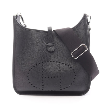 エヴリン 3 トロワ PM ショルダーバッグ トリヨンクレマンス ブラック シルバー金具 W刻印 エルメス バッグ HERMES