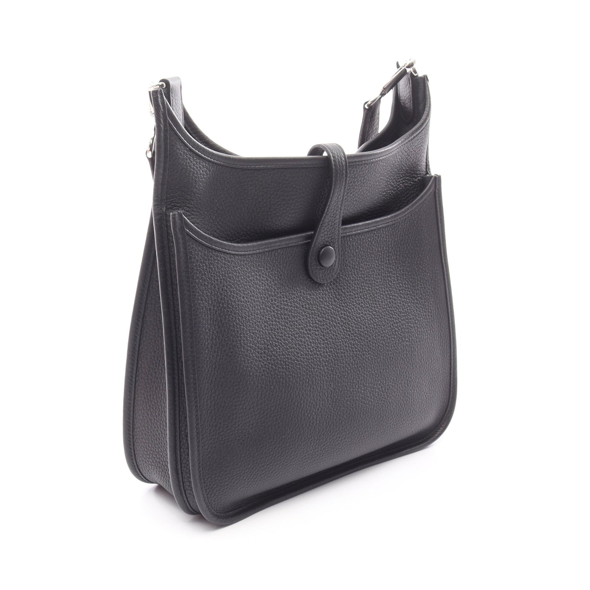 エヴリン 3 トロワ PM ショルダーバッグ トリヨンクレマンス ブラック シルバー金具 W刻印 エルメス バッグ HERMES