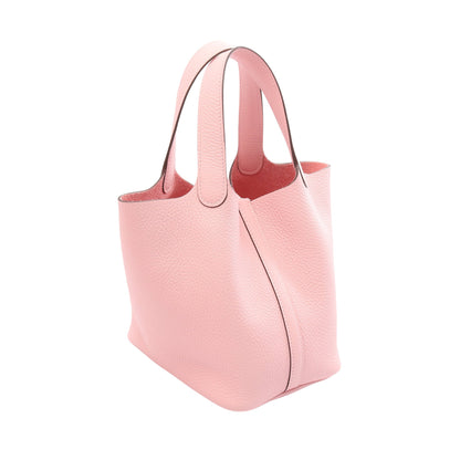 ピコタンロックPM ローズサクラ ハンドバッグ トリヨンクレマンス ライトピンク シルバー金具 K刻印 エルメス バッグ HERMES