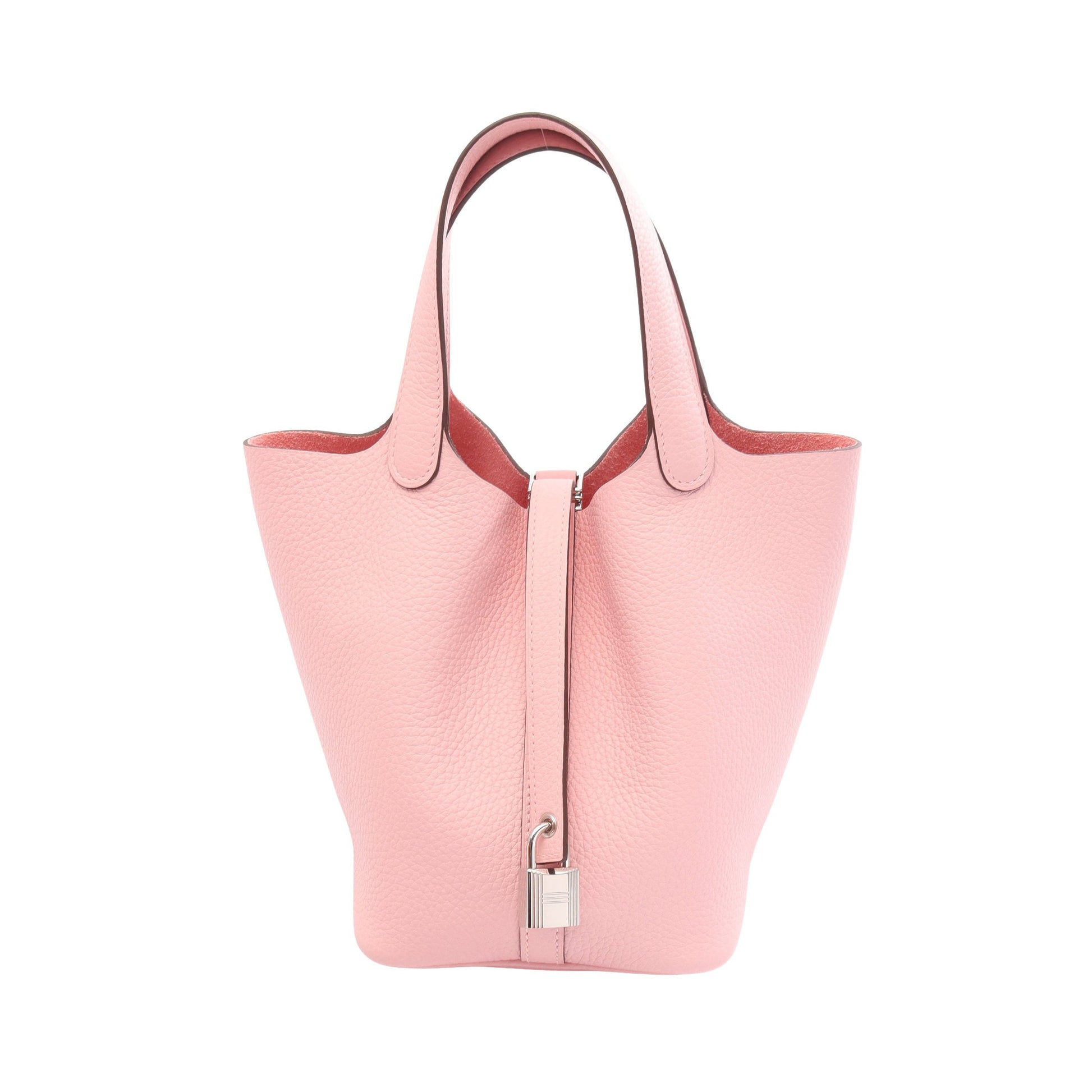 ピコタンロックPM ローズサクラ ハンドバッグ トリヨンクレマンス ライトピンク シルバー金具 K刻印 エルメス バッグ HERMES