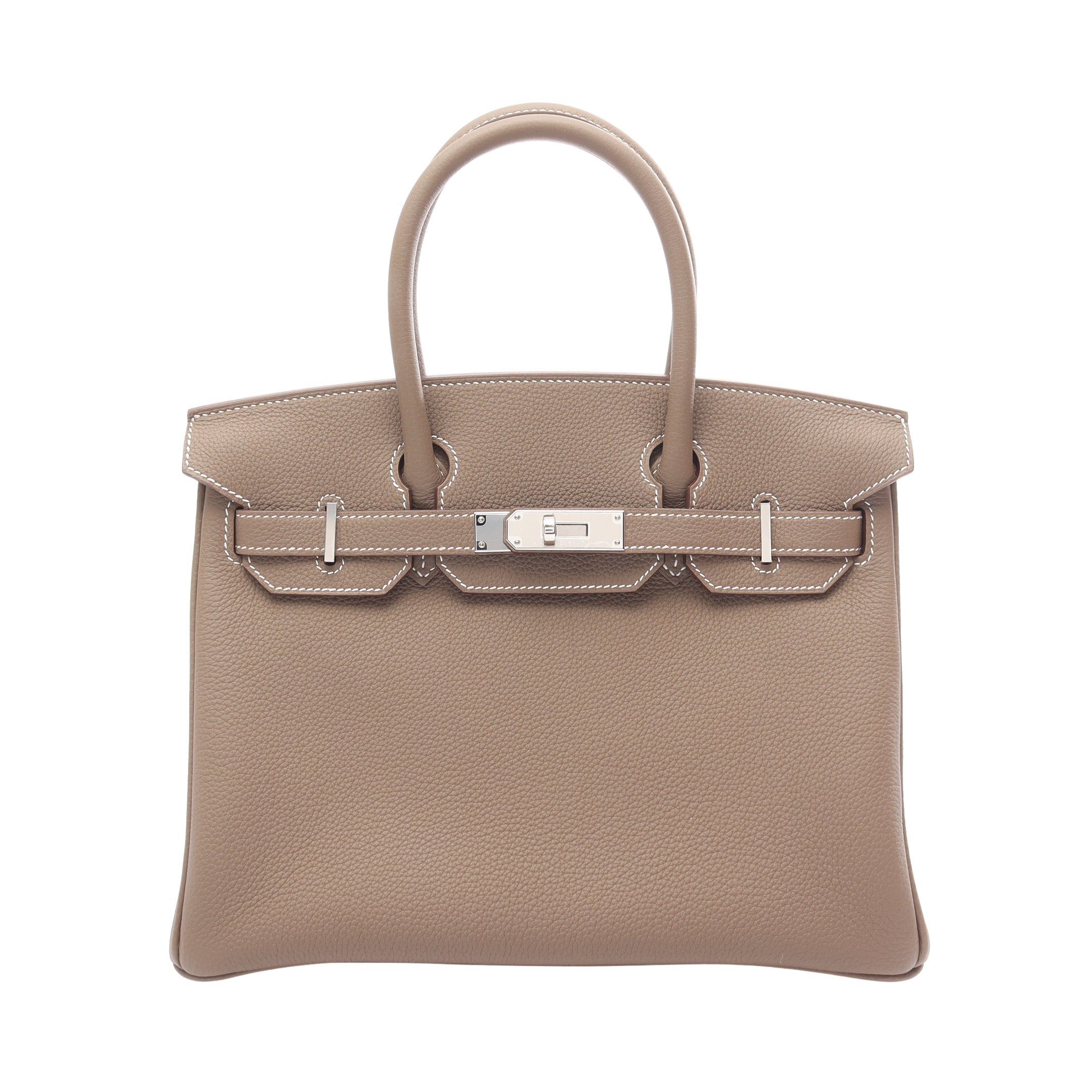 エルメス HERMES バーキン30 エトゥープ ハンドバッグ バッグ トゴ トゴ レディース グレー系 【中古】 バーキン30 エトゥープ ハンドバッグ トゴ グレーブラウン シルバー