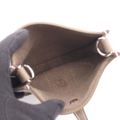 エヴリンTPM アマゾン エトゥープ ショルダーバッグ トリヨンクレマンス グレーベージュ シルバー金具 K刻印 エルメス バッグ HERMES