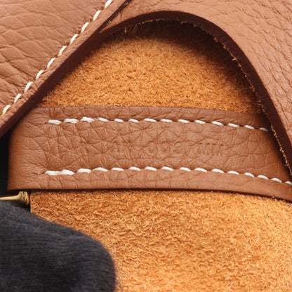 ピコタンロックPM ゴールド ハンドバッグ トリヨンクレマンス ブラウン ゴールド金具 K刻印 エルメス バッグ HERMES