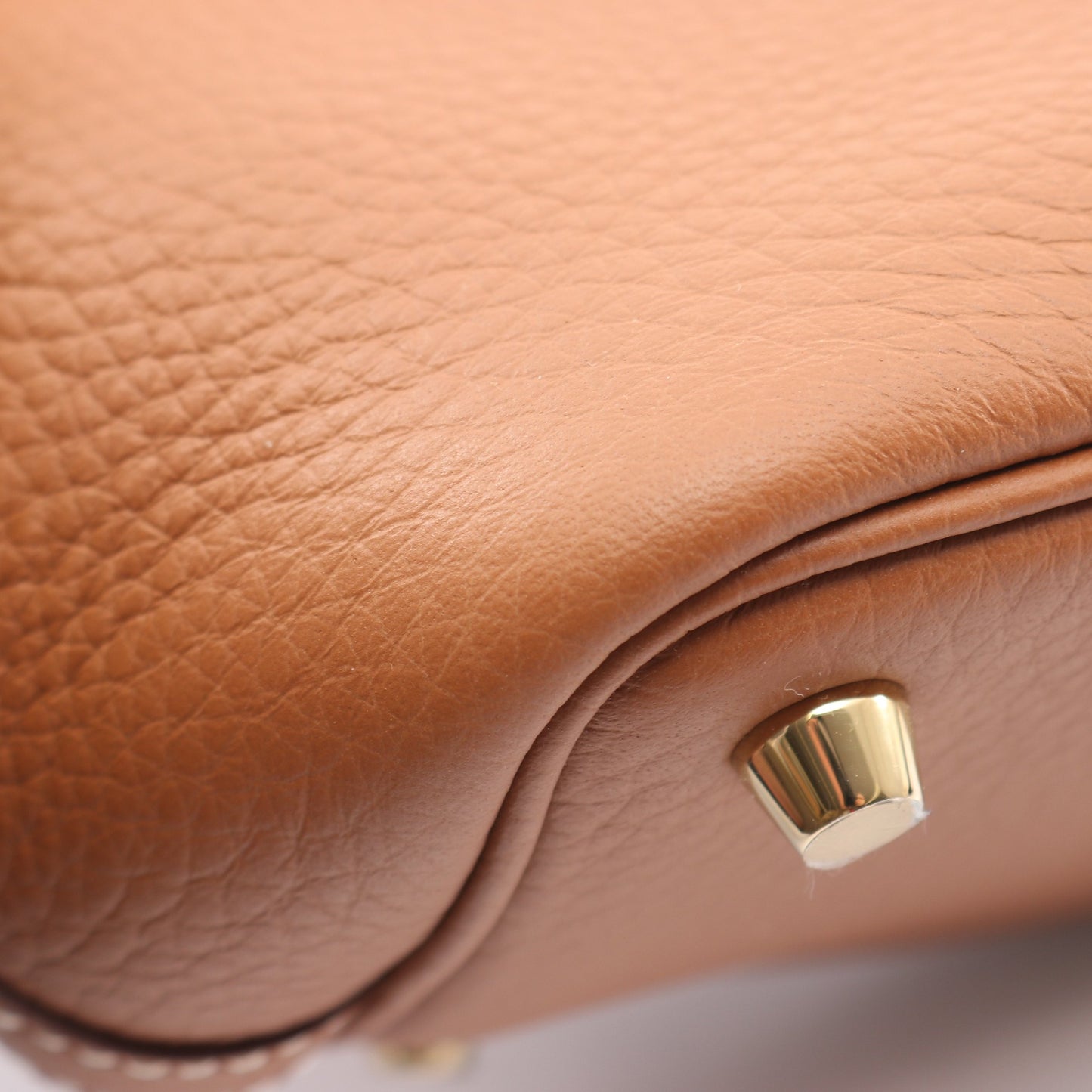 ピコタンロックPM ゴールド ハンドバッグ トリヨンクレマンス ブラウン ゴールド金具 K刻印 エルメス バッグ HERMES