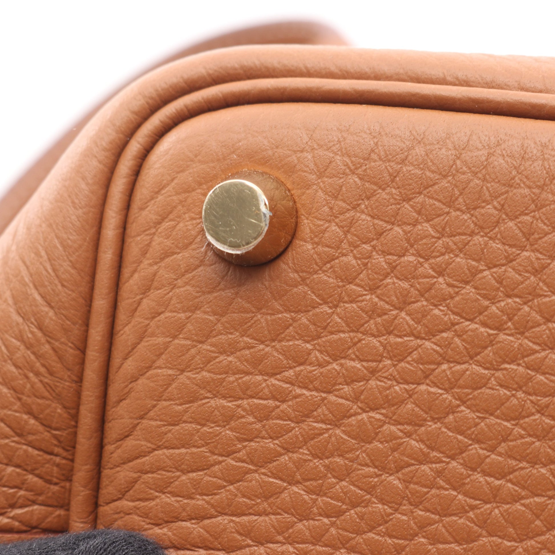 ピコタンロックPM ゴールド ハンドバッグ トリヨンクレマンス ブラウン ゴールド金具 K刻印 エルメス バッグ HERMES