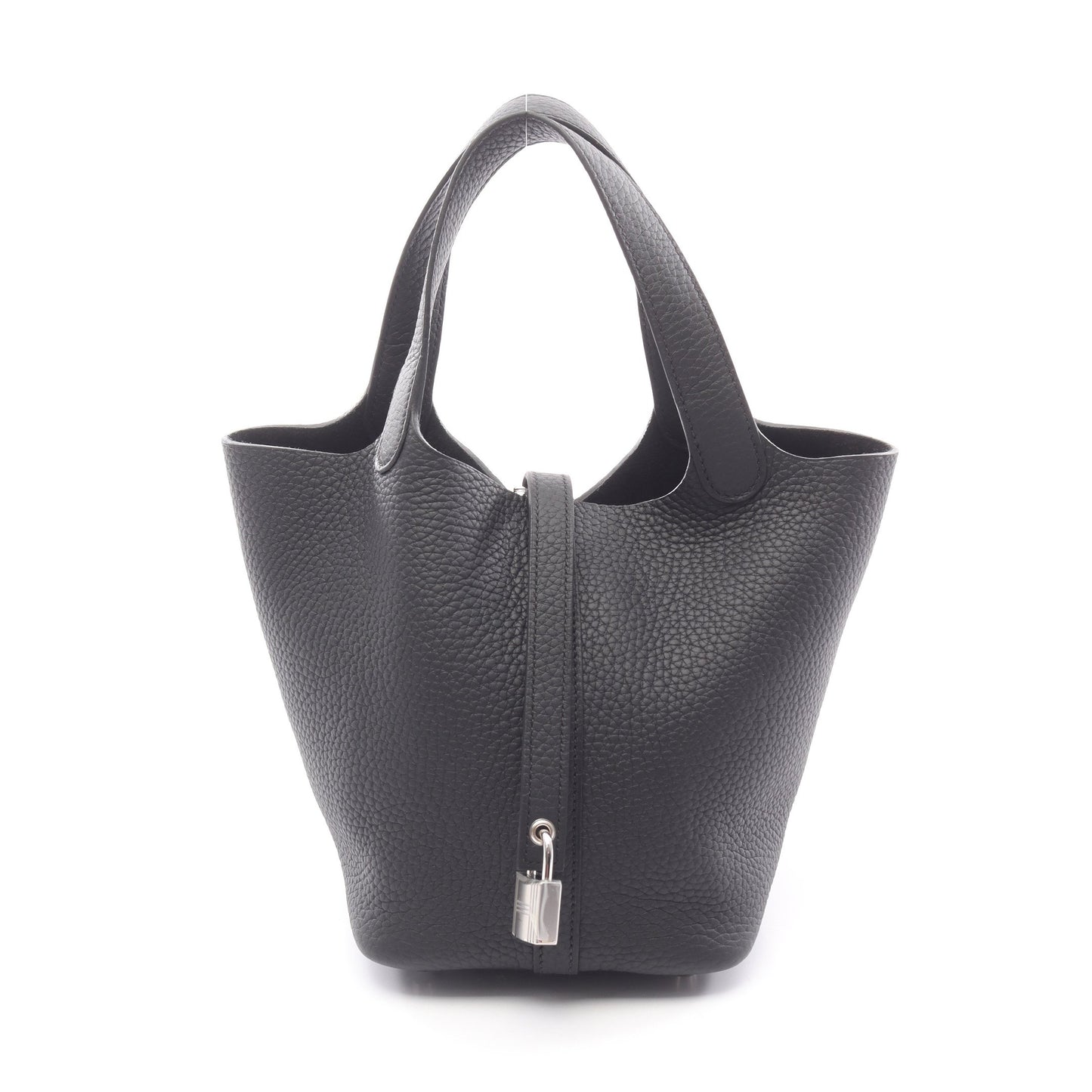 ピコタンロックPM ハンドバッグ トリヨンクレマンス ブラック シルバー金具 K刻印 エルメス バッグ HERMES