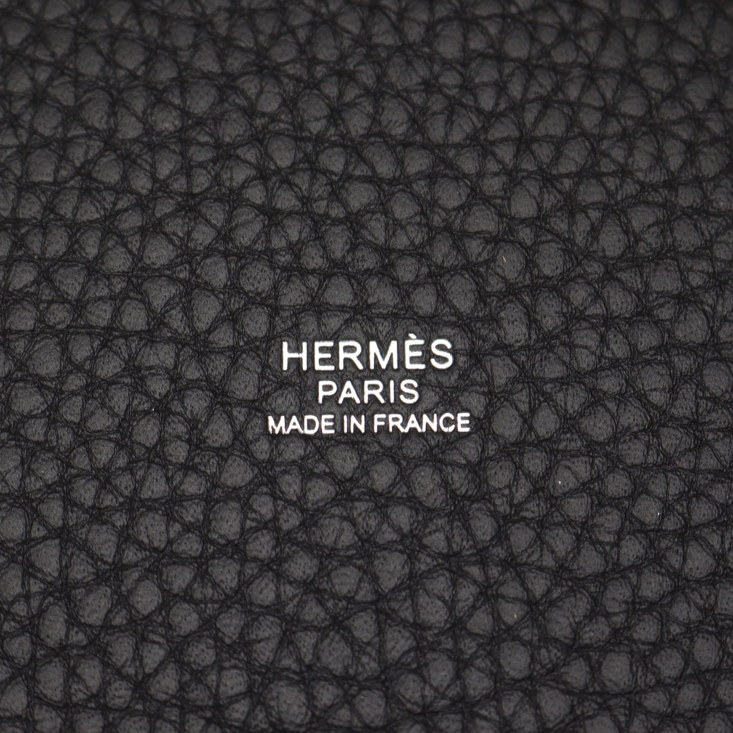 ピコタンロックPM ハンドバッグ トリヨンクレマンス ブラック シルバー金具 K刻印 エルメス バッグ HERMES