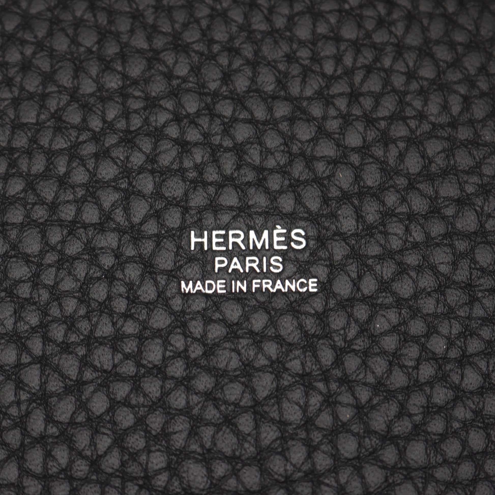 ピコタンロックPM ハンドバッグ トリヨンクレマンス ブラック シルバー金具 K刻印 エルメス バッグ HERMES