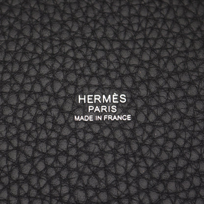 ピコタンロックPM ハンドバッグ トリヨンクレマンス ブラック シルバー金具 K刻印 エルメス バッグ HERMES