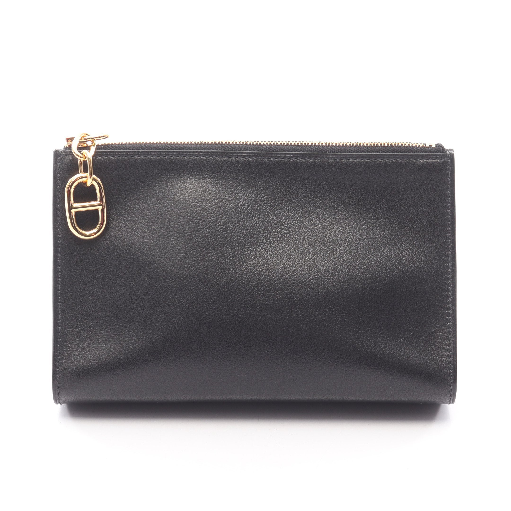 ジップアンゴーPM シェーヌダンクル ポーチ エバーカラー ブラック