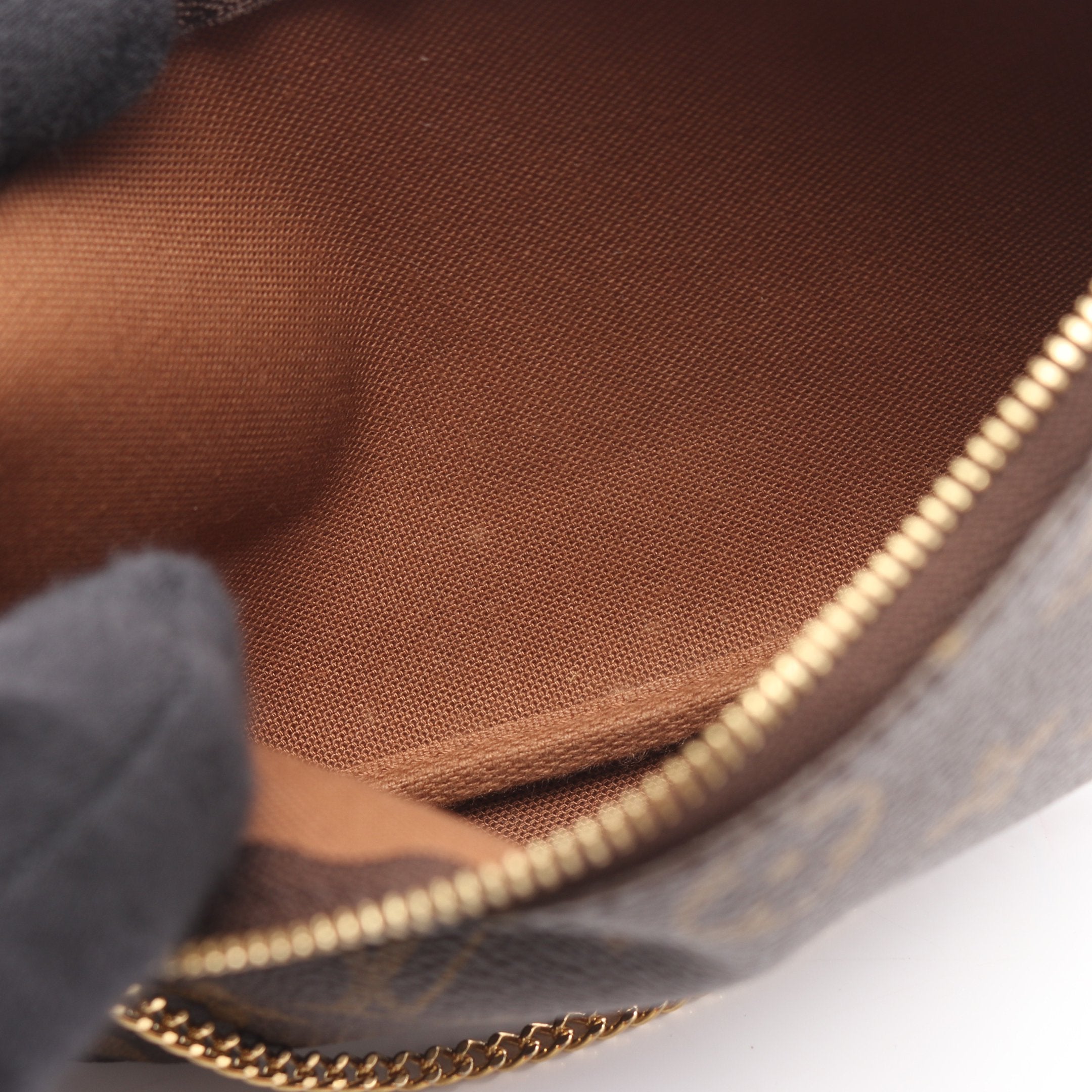 モノグラム ポーチ PVC レザー ブラウン バケットPM用 ルイヴィトン