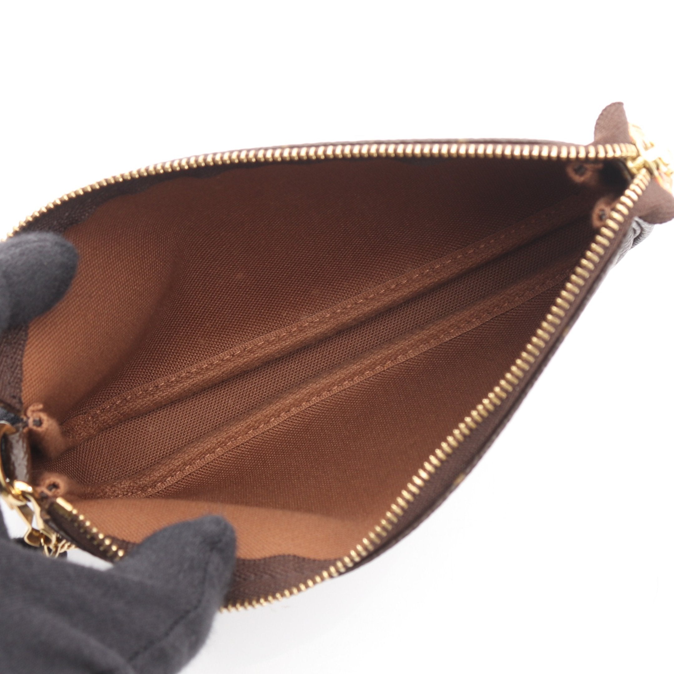 モノグラム ポーチ PVC レザー ブラウン バケットPM用 ルイヴィトン