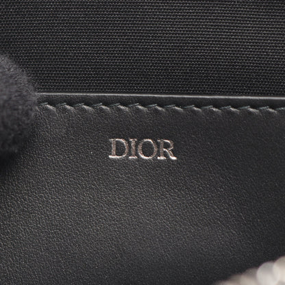 クラッチバッグ ロゴ レザー ブラック ダークグレー バイカラー ディオール バッグ DIOR