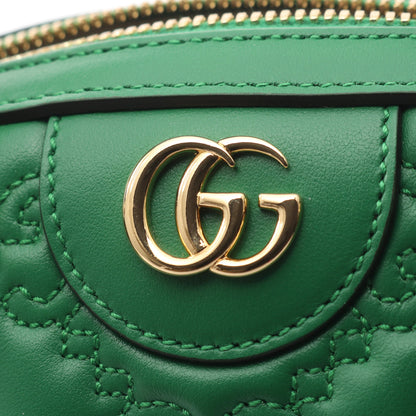 GGマトラッセ ハンドバッグ レザー グリーン 2WAY グッチ バッグ GUCCI