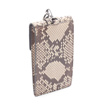 フォンホルダー ショルダーバッグ パイソン グレーブラウン グレーベージュ フェンディ バッグ FENDI