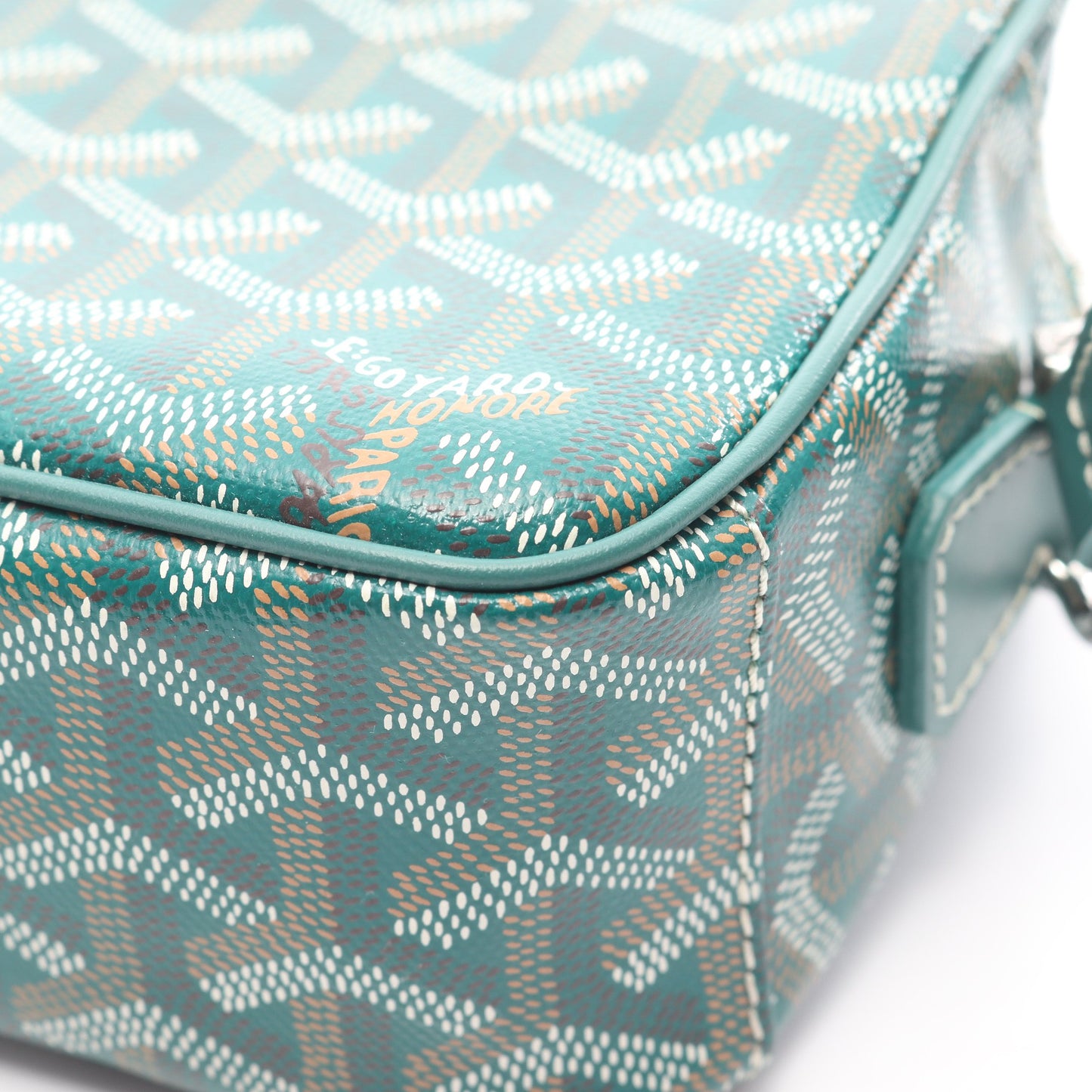 カップヴェールPM ショルダーバッグ コーティングキャンバス レザー グリーン マルチカラー ゴヤール バッグ GOYARD