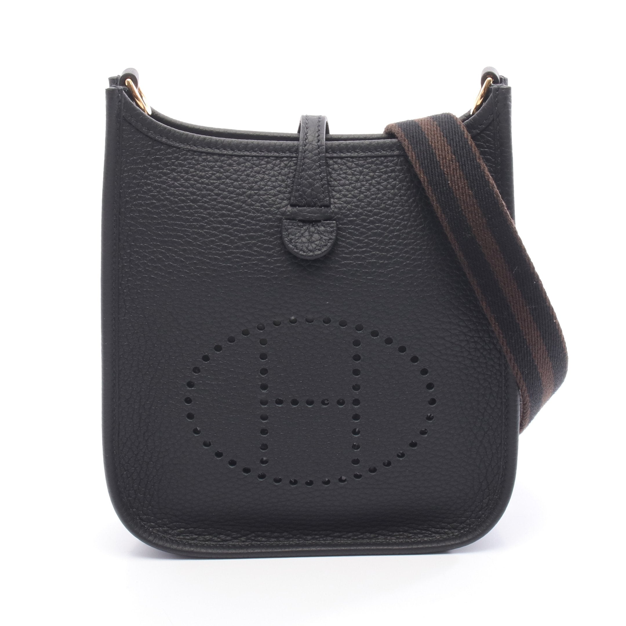 エヴリンTPM ショルダーバッグ トリヨンクレマンス ブラック ゴールド