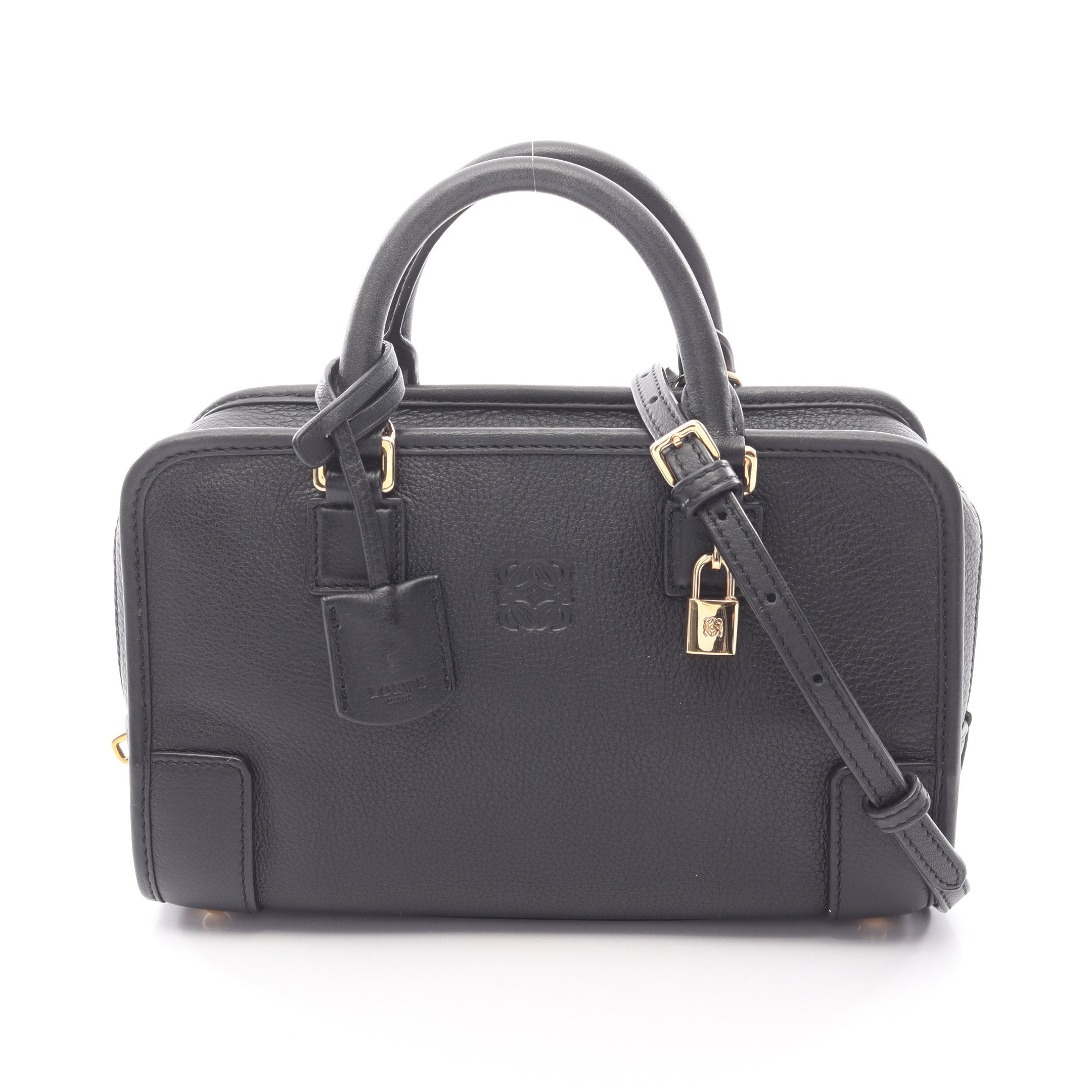 アマソナ23 ハンドバッグ レザー ブラック 2WAY ロエベ – RECLO