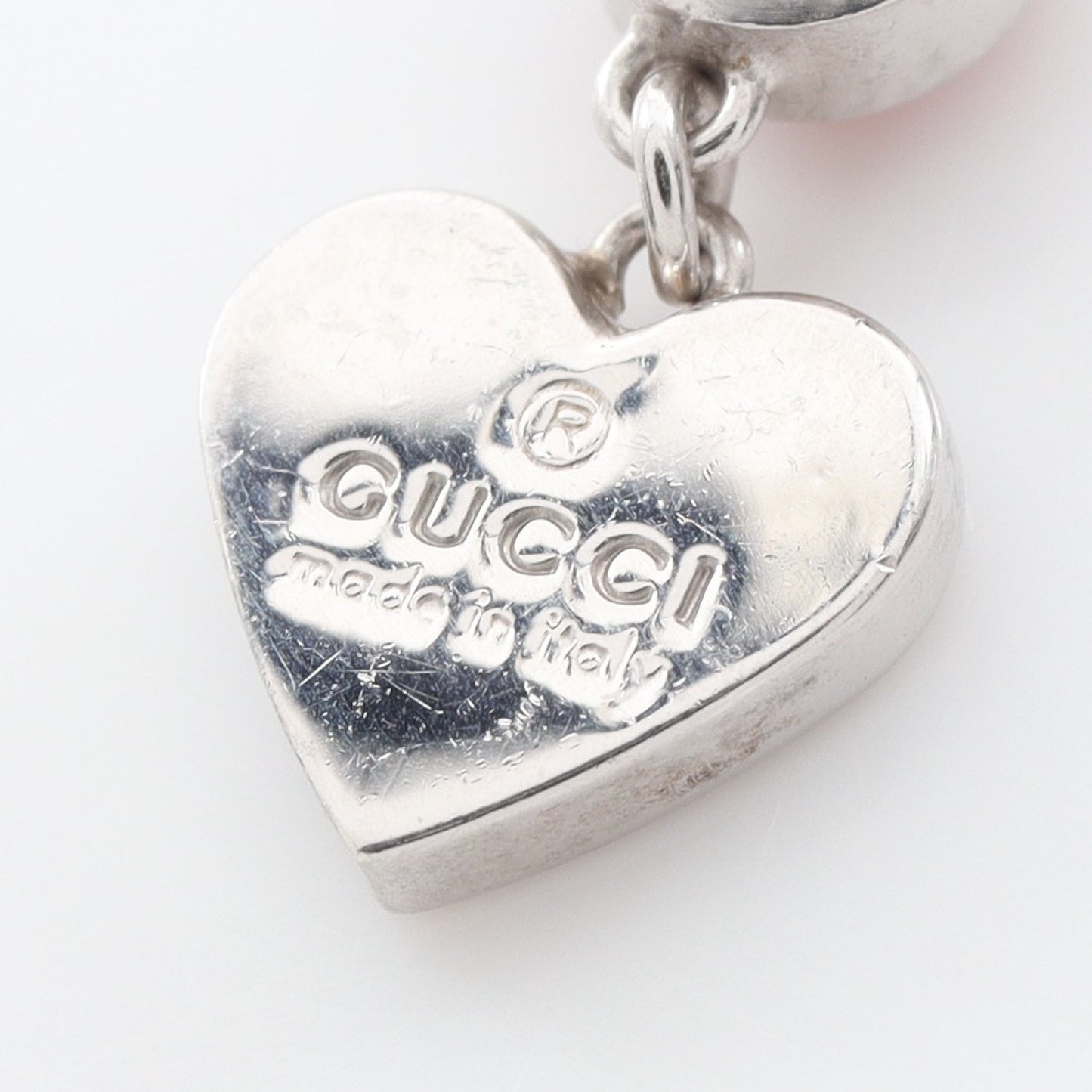 ハート ネックレス SV925 シルバー レッド グッチ アクセサリー GUCCI