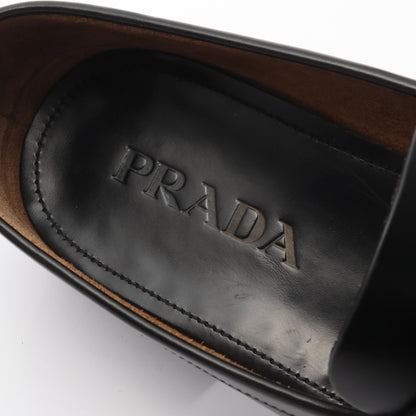 ローファー レザー ブラック 三角プレート プラダ シューズ PRADA