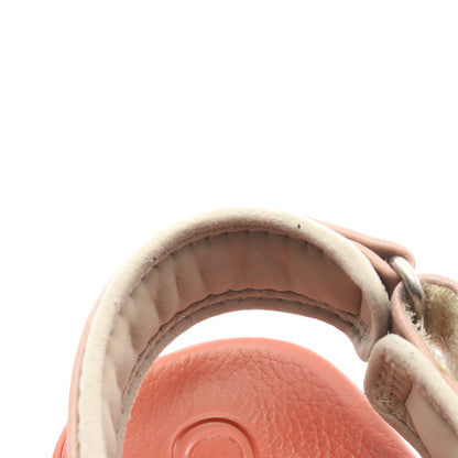 ベルクロ サンダル レザー ファブリック ダスティピンク マルチカラー グッチ シューズ GUCCI