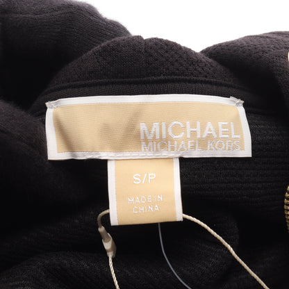 ジップアップパーカー ロゴ総柄 ブラック マイケルコース トップス MICHAEL KORS