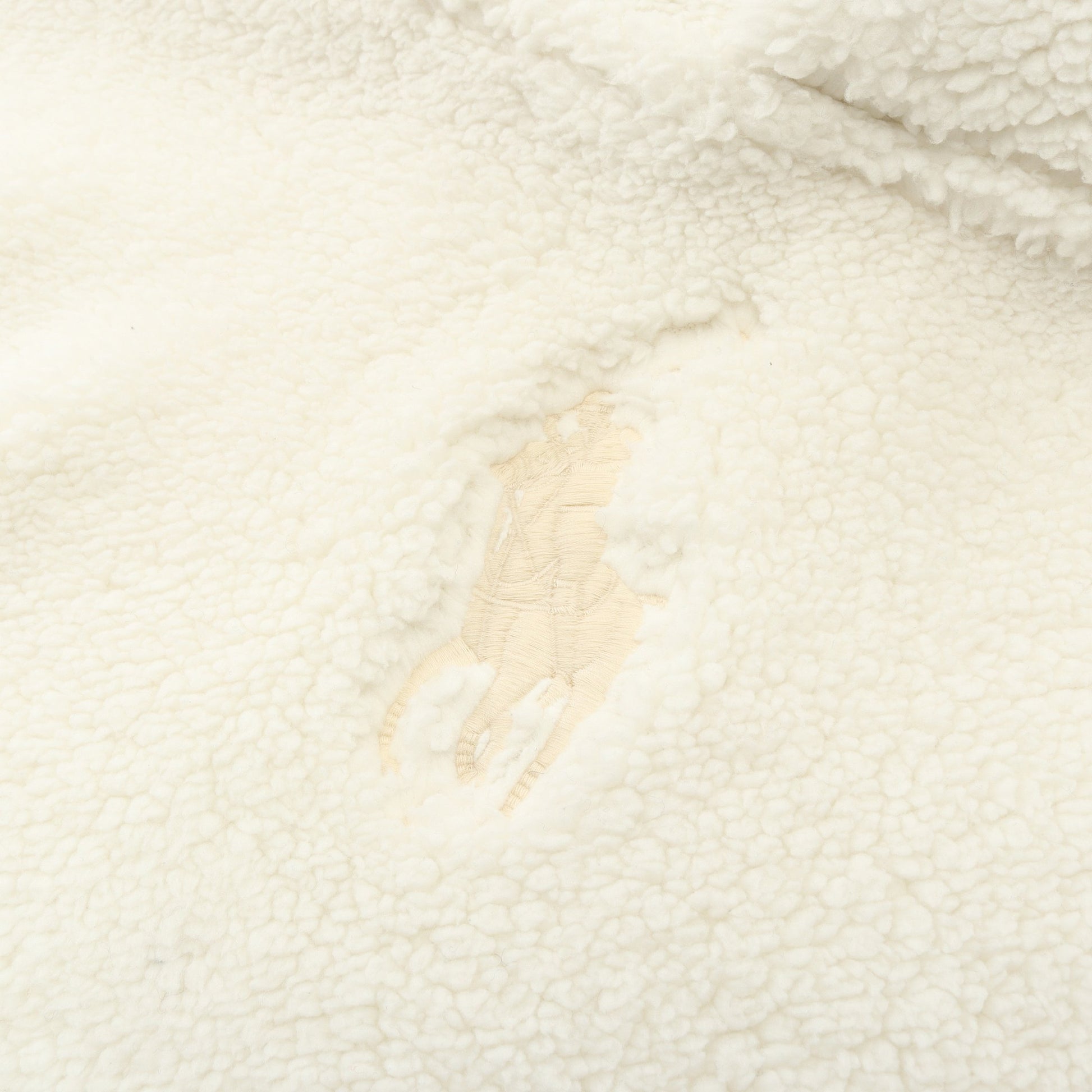 プルオーバーパーカー ボア 刺繍 ホワイト ポロラルフローレン トップス Polo Ralph Lauren
