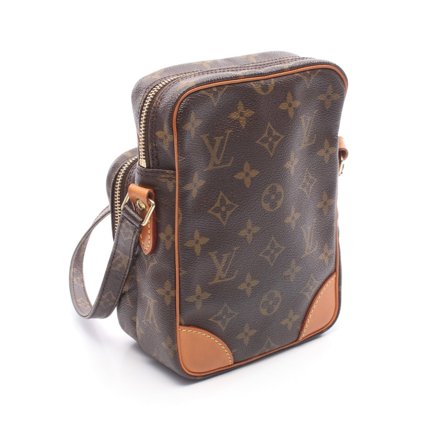 アマゾン モノグラム ショルダーバッグ PVC レザー ブラウン ルイヴィトン バッグ LOUIS VUITTON