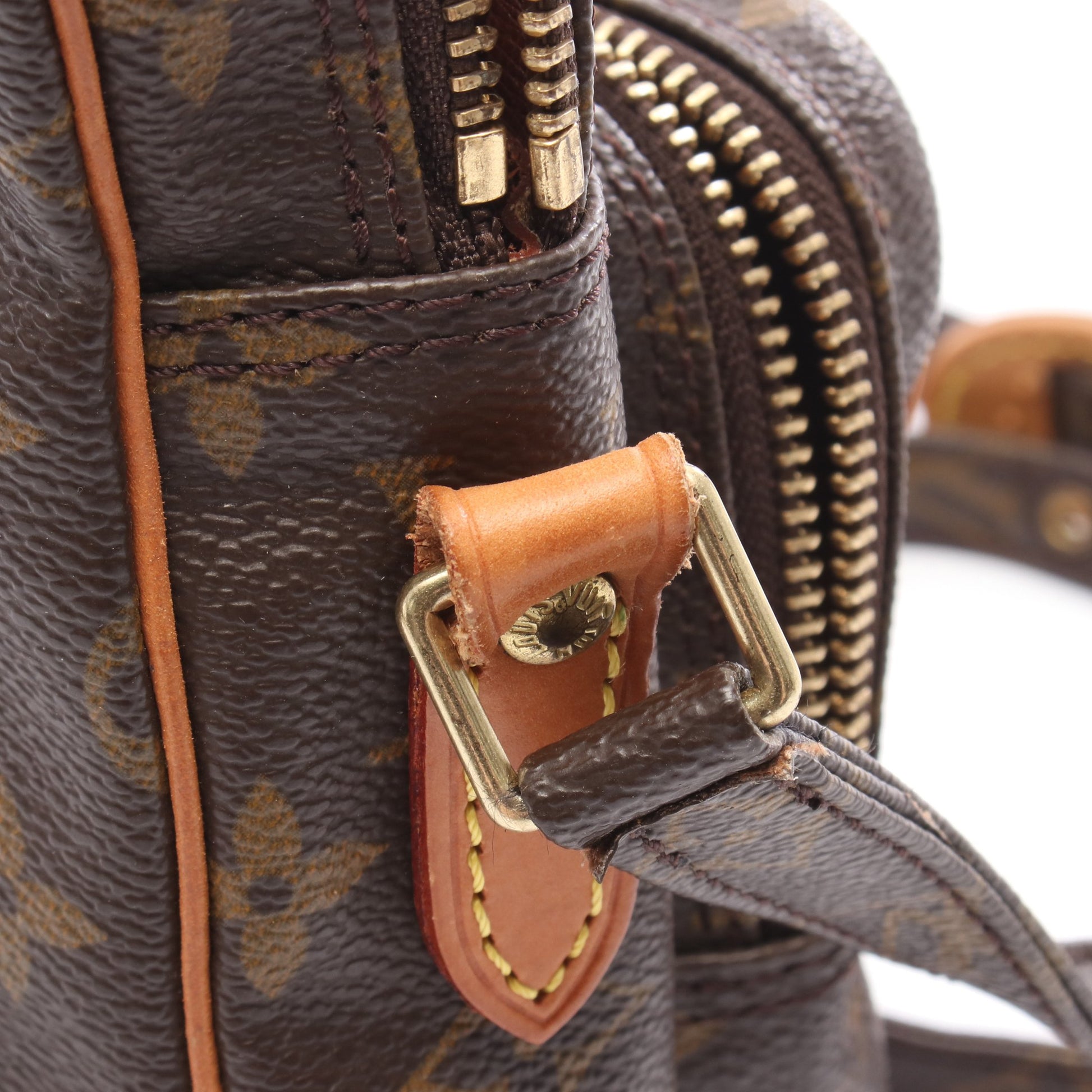 アマゾン モノグラム ショルダーバッグ PVC レザー ブラウン ルイヴィトン バッグ LOUIS VUITTON