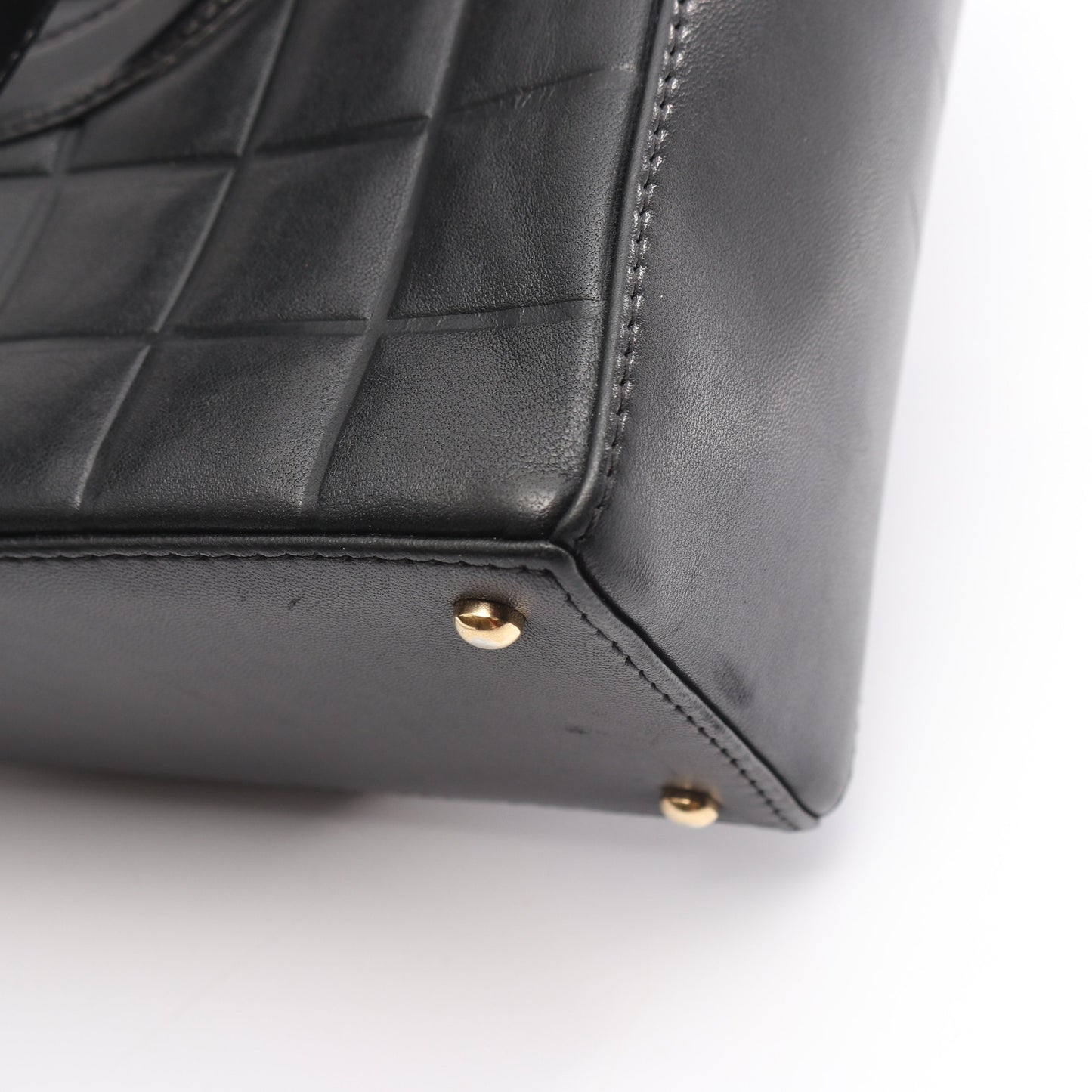 チョコバー ショルダーバッグ トートバッグ ラムスキン ブラック ゴールド金具 シャネル バッグ CHANEL