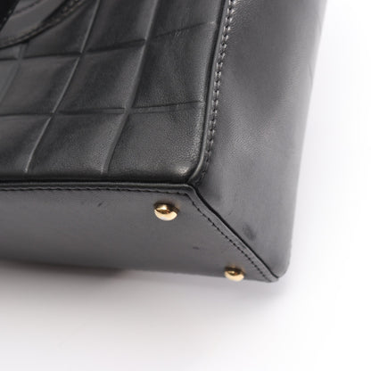 チョコバー ショルダーバッグ トートバッグ ラムスキン ブラック ゴールド金具 シャネル バッグ CHANEL