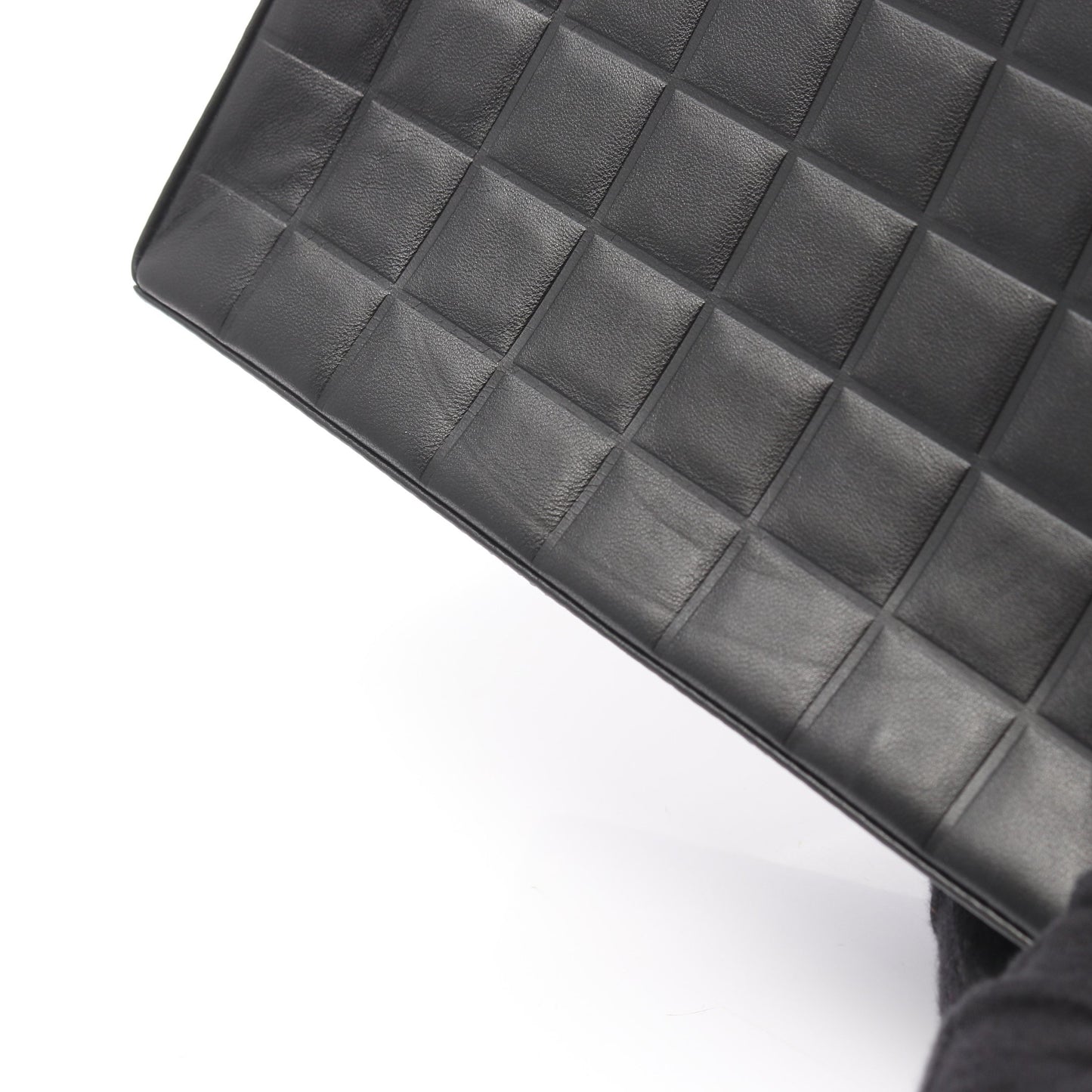 チョコバー ショルダーバッグ トートバッグ ラムスキン ブラック ゴールド金具 シャネル バッグ CHANEL