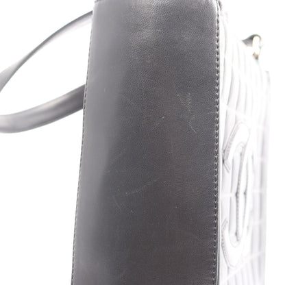 チョコバー ショルダーバッグ トートバッグ ラムスキン ブラック ゴールド金具 シャネル バッグ CHANEL