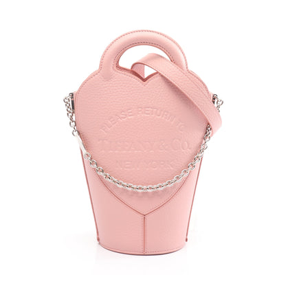 リターン トゥ ティファニー ミニ クロスボディ バッグ チェーンハンドバッグ レザー ピンク 2WAY ティファニー バッグ TIFFANY & Co.