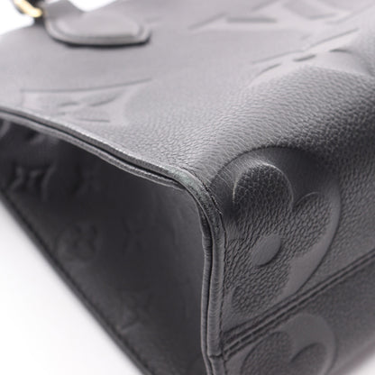 オンザゴーPM モノグラムアンプラント ノワール ハンドバッグ レザー ブラック 2WAY ルイヴィトン バッグ LOUIS VUITTON